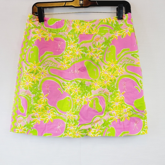 Vintage Lilly Pulitzer Golf Print Skort size 4 - Picture 1 of 6